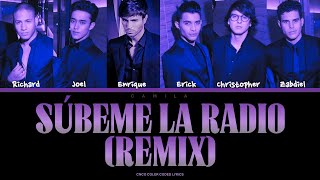 Enrique Iglesias  SUBEME LA RADIO REMIX ft CNCO Letra [upl. by Ardnuahc]