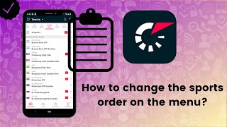 How to change the sports order on the menu on Flashscore [upl. by Hebner233]