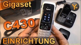 Einrichtung amp Funktionen Gigaset C430  C430A DECT SchnurlosTelefon mit Anrufbeantworter [upl. by Esinad910]