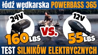 PORÓWNANIE silników ELEKTRYCZNYCH marki HASWING na łodzi Power Bass 365 160 lbs vs 55 lbs [upl. by Ahsino]