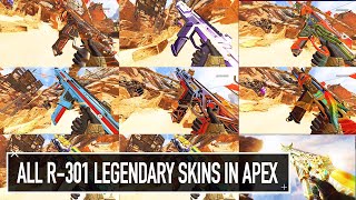 All R301 Legendary SKINS IN APEX LEGENDS SHOWCASE 4k Apex Legends [upl. by Fidelis]