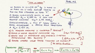 6 Conservazione del Momento Angolare 3 problemi risolti [upl. by Murage919]