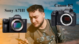 SONY A7III VS CANON R7  Cuál será mejor en 2024 [upl. by Richmal]