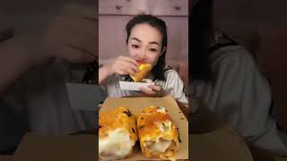 MUKBANG TIGER SKIN ROLL [upl. by Esenahs330]