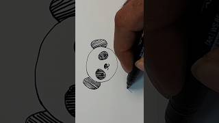 New Tombow BrushPen Drill fudenosuke sketching lettering panda [upl. by Merl]