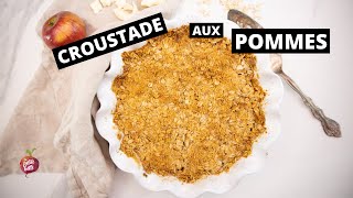 CROUSTADE AUX POMMES ET FROMAGE 🍎🧀 Recette CRUMBLE facile et rapide La petite bette [upl. by Abekam]