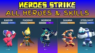 Heroes Strike Offline All Heroes amp Skills [upl. by Sager]