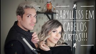 COMO FAZER BABYLISS EM CABELO CURTO  COMO FINALIZAR O CORTE [upl. by Zeralda]