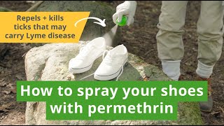 How to Spray Your Shoes with Permethrin to Help Prevent Tick Bites [upl. by Einotna]