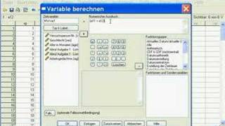 SPSS  Mittelwert errechnen [upl. by Luapnoj]