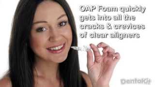 How to Use OAP Foam to Clean Retainers and Invisalign Aligners [upl. by Cykana430]