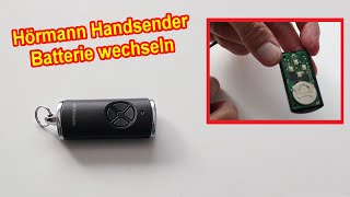 Hörmann Handsender Gehäuse öffnen amp Batterie wechseln  Garagentor Fernbedienung Batteriewechsel [upl. by Adas965]