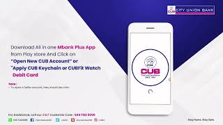 City Union Bank Selfie Account Opening Demo Video [upl. by Lai]