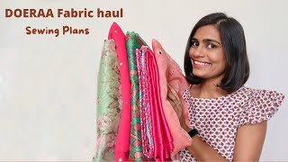 Doeraa fabric haul  sewing plans [upl. by Nosniv]