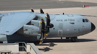 AIRBUS A400M Startup amp Takeoff at Gibraltar Airport [upl. by Treve]