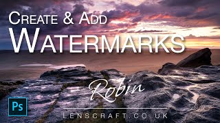 A Simple Way to Watermark Photos in Photoshop [upl. by Yahsan51]