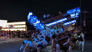 【HD高画質】退場 ぶんまわし 高向下町 やん谷パレード だんじり 南河内だんじり祭 令和6年 2024年‎9月‎29日 [upl. by Maharg]