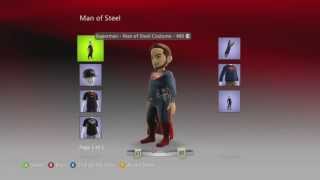 Man Of Steel Xbox Live Avatar Items [upl. by Ecnatsnoc899]