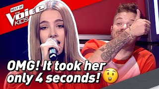 14YearOld Jade has QUICKEST CHAIR TURN in The Voice Kids 😱 [upl. by Yanahs]