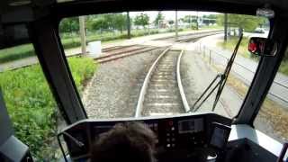 Durch das größte Straßenbahnkreuz Deutschlands  Im Führerstand der Straßenbahnlinie 3 der RSAG [upl. by Honeywell]