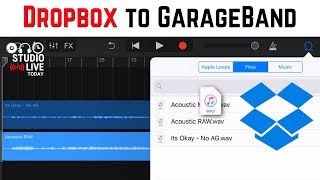 How to import audio from Dropbox to GarageBand iOS iPhoneiPad [upl. by Stillas]