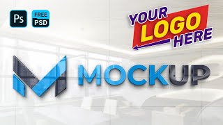 Using Mockup How To Place Logo In Mockup  Photoshop Mockup Tutorial  Free Mockup 2021 [upl. by Jeffers]