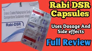 Rabi DSR Capsules  Rabi DSR Capsules Uses  Rabeprazole Sodium And Domperidone capsules [upl. by Asiram644]