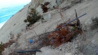 Walk to Egremni Beach after the earthquake [upl. by Etram]