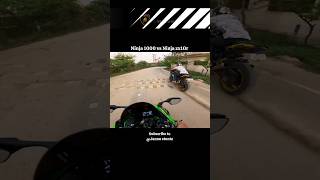 Kawasaki ninja 1000 vs Kawasaki Ninja zx10r drag race shorts zx10r viral [upl. by Nyrraf]