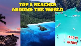 TOP 5 BEACHES AROUND THE WORLD [upl. by Natfa]