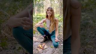 Survival Hack Fire Starting Victorias Secret Style with Minsi 🔥 survival bushcraft camping [upl. by Gusba]