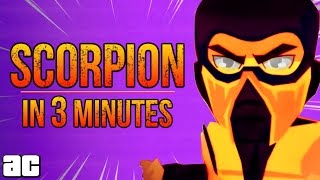 Mortal Kombat The Story of Scorpion from In 3 Minutes  Video Games In 3 [upl. by Ahsitruc867]