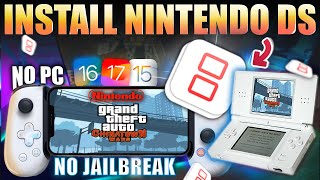 iNDS iOS  Play Nintendo DS  No Computer No Jailbreak 2023 [upl. by Ardnek]