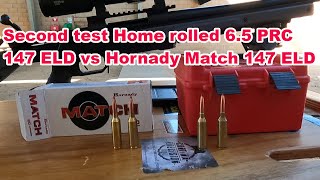 Home rolled 65 vs Factory ammo  test 2 [upl. by Htidra]