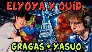 MDK Elyoya juega junto al Yasuo invicto de 100T Quid ¿Gragas nuevo pick [upl. by Sedaiuqlem]