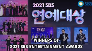 WINNERS Of 2021 SBS ENTERTAINMENT AWARDS Daftar Pemenang SBS Entertainment Awards 2021 [upl. by Atel]