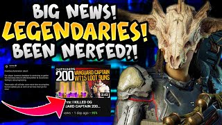 Outriders  BIG NEWS NEW UPDATES LEGENDARY DROPS BEEN NERFED [upl. by Trainor]