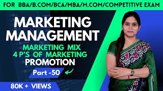 Promotion  Promotion Mix  Marketing Management  Marketing Mix  Marketing  BBA  BCom MBA [upl. by Limbert]