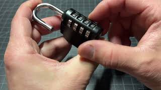 How To Change The Combination On A Fayleeko Combo Lock [upl. by Ahsam]