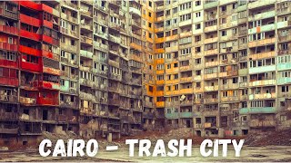 Inside Cairos SLUM Filled with GARBAGE  Cairo Egypt Walking Tour in 4K [upl. by Tonina525]