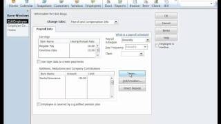 Setting up Payroll in QuickBooks Pro 2012  Part 2 [upl. by Erick623]