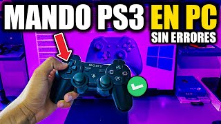 ✅Conectar ó Usar MANDO PS3 en PC  WINDOWS 781011  Cable y Bluetooth  RAPIDO y FACIL  2023 [upl. by Kirit]