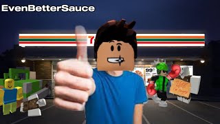 Seven Eleven Eight Eleven Nine Ele Playing Roblox 711 homeless game [upl. by Janey]