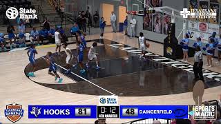 Hooks vs Daingerfield Boys Area Round Playoff Basketball [upl. by Ultan595]