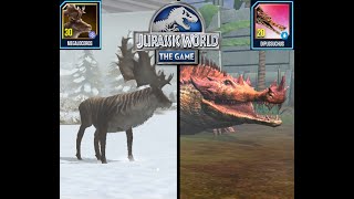 Evolving the Giant Deer and the Giant Croc  Jurassic World  The Game  Ep 23 [upl. by Groh522]