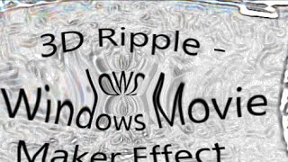 3D Ripple Effect Movie Maker  Edge Detection  wriscriseanthorn [upl. by Xxam]