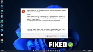 How to fix System Restore error 0x80070495 in Windows 1110  2024 [upl. by Odnomyar834]