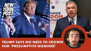 Trump tells RNC no need to crown him ‘presumptive nominee’ prompting withdrawal of resolution [upl. by Katherine942]