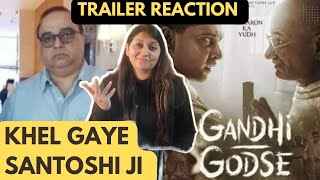 Gandhi Godse ek yudh  Rajkumar Santoshi  Chinmay Mandlekar  Trailer Reaction [upl. by Nigle]