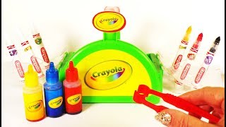 Crayola Marker Maker Play Kit Easy DIY Make Your Own Colour Markers [upl. by Yruam]